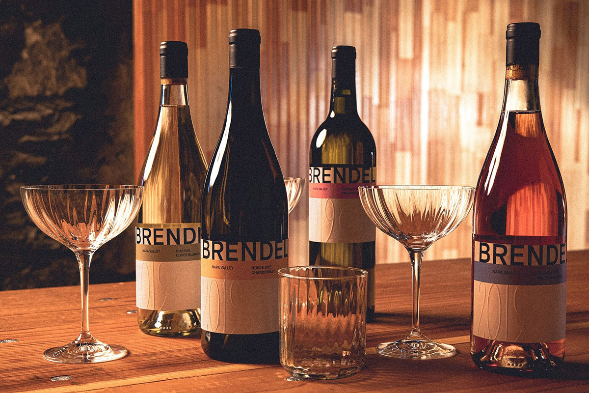 Brendel wine and glasses