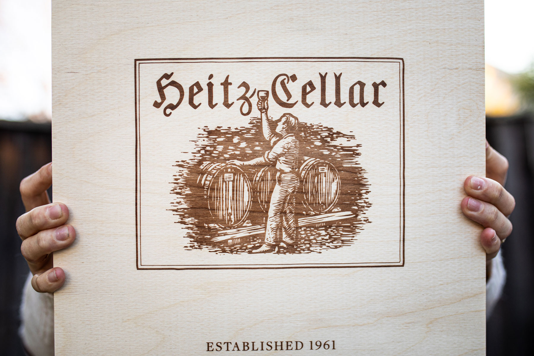 Heitz Cellar wood gift box.