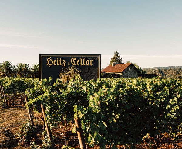 View of Heitz Cellar winery in Napa, CA.