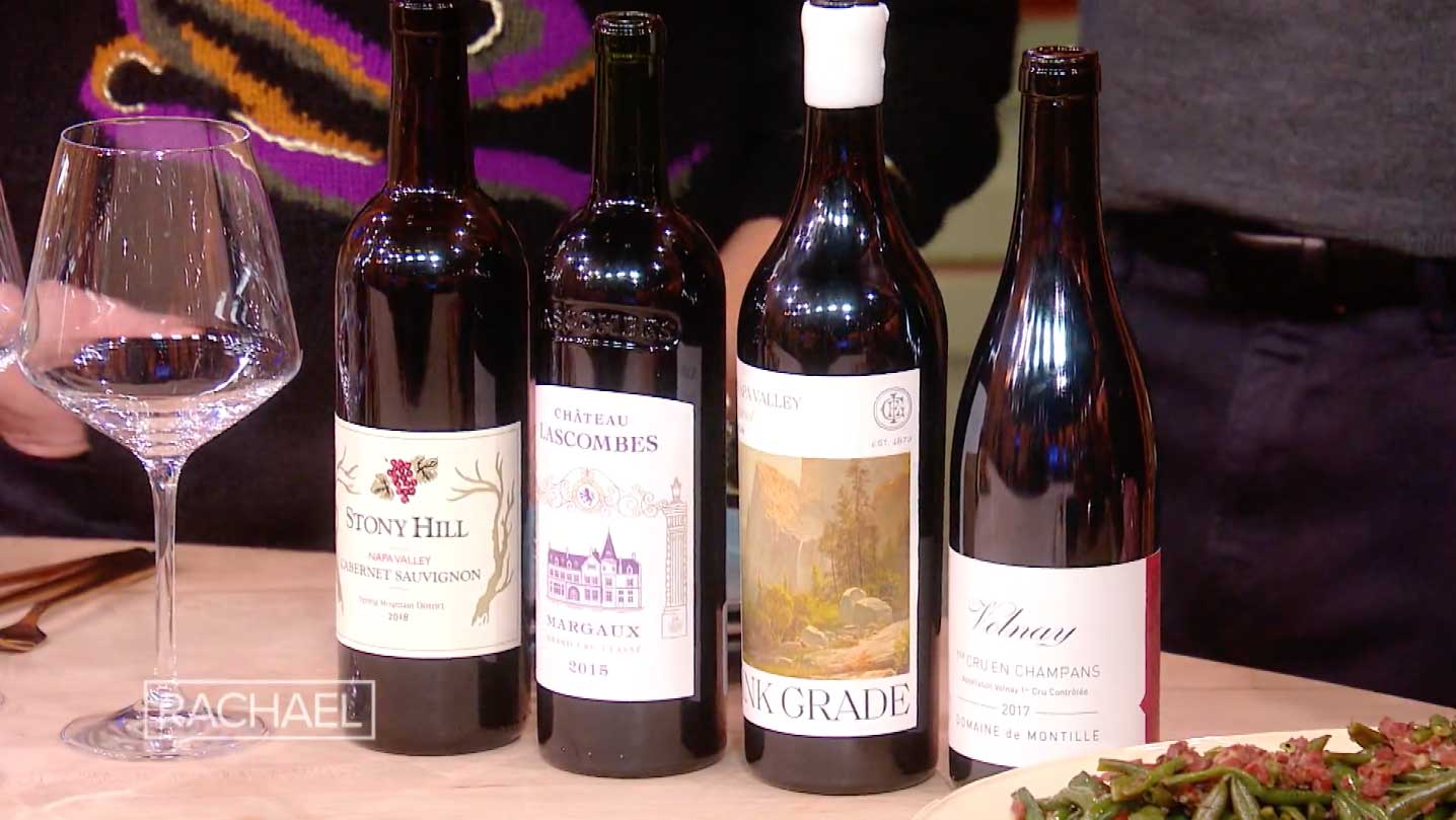 A selection of wines chosen for the holiday wine pairing segment.