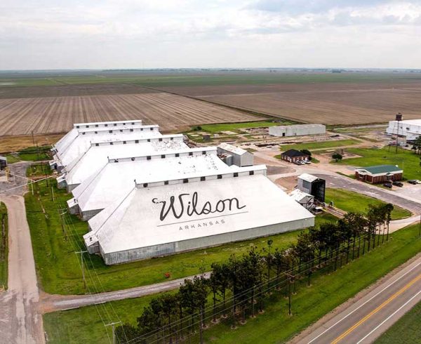 Aerial of the Lee Wilson Co. facilities.