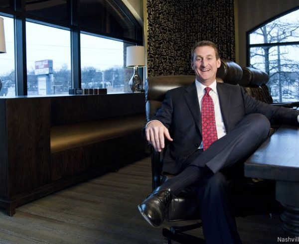 Gaylon Lawrence Jr. sitting in his office.